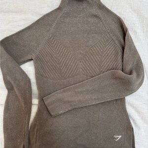 Gymshark Taupe Ribbed Knitwear
